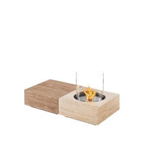 MXM Table Travertine × Oak