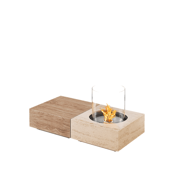 MXM Table Travertine × Oak